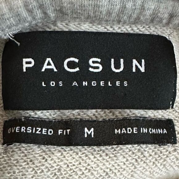 PacSun Gray and Tie Dye Hood Sweatshirt Casual Crewneck Hoodie. Size Medium - Picture 6 of 7